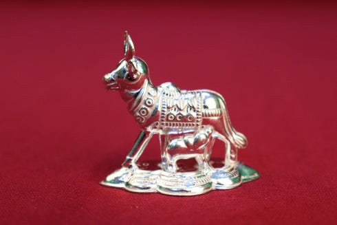 Pure Silver Cow and Calf Idols 10grams